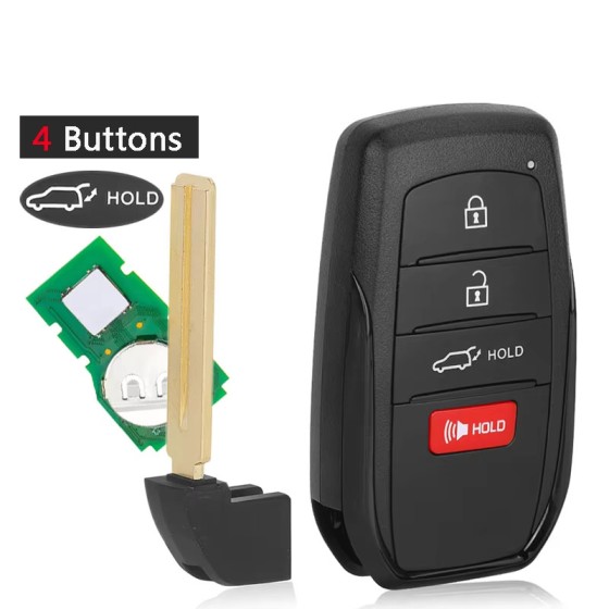2024 Toyota Grand Highlander / 4-Button Smart Key / PN: 8990H-0E330 / HYQ14FBX (Aftermarket)